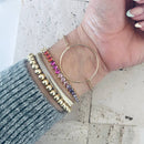 Tennis bracelet Colorful rainbow crystals