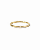 Tiny Solitaire Stacking Ring Gold Rings by Sami Jewels