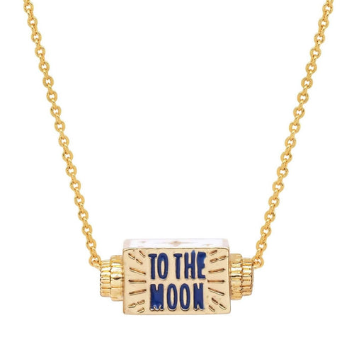 To the Moon and Back Spinner Necklace