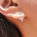 Triple Crystal Ear Jackets by HolyBang Jewels
