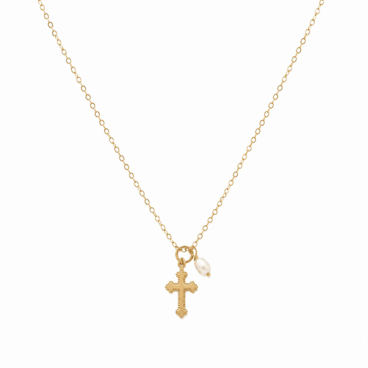 Truly Blessed Gold Charm Necklace - Red Bird Road