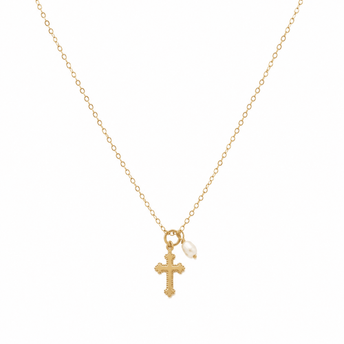 Truly Blessed Gold Charm Necklace - Red Bird Road