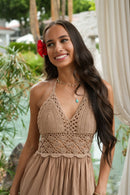 Turquoise Drops of Spring Necklace: Gold by Kamaria Jewelry