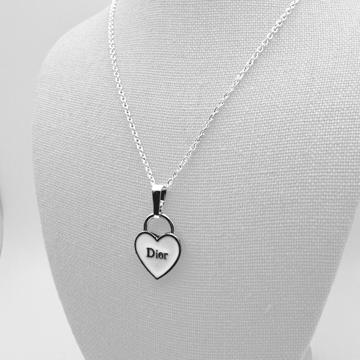 Upcycled Dior 925 Sterling Silver Flat Cable Necklace