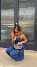 Upcycled Full Front Louis Vuitton Britt Belt Bag In Bronze Leather by Beaudin Wholesale