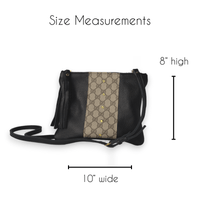 Upcycled Gucci Caroline Crossbody In Black Leather - Red Bird Road