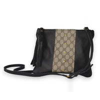 Upcycled Gucci Caroline Crossbody In Black Leather - Red Bird Road
