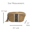 Upcycled Louis Vuitton Britt Belt Bag In Bronze Leather - Red Bird Road