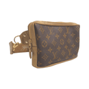 Upcycled Louis Vuitton Full Front Bella Belt Bag In Bronze Leather - Red Bird Road
