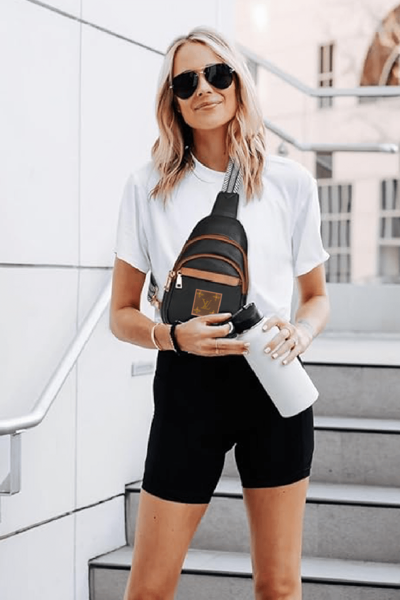 Upcycled  Louis Vuitton Trimmed Up Crossbody Bag