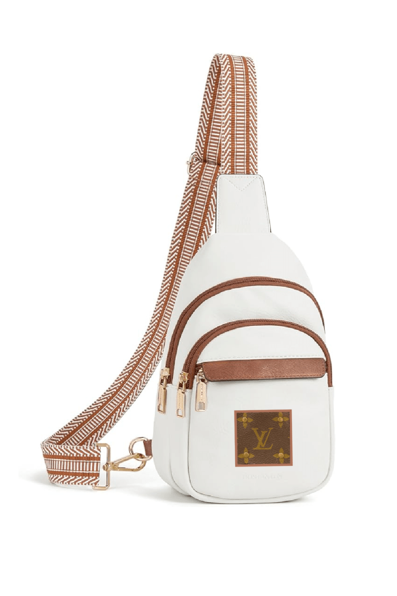 Upcycled  Louis Vuitton Trimmed Up Crossbody Bag