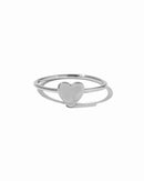 Valentina Heart Ring Silver
