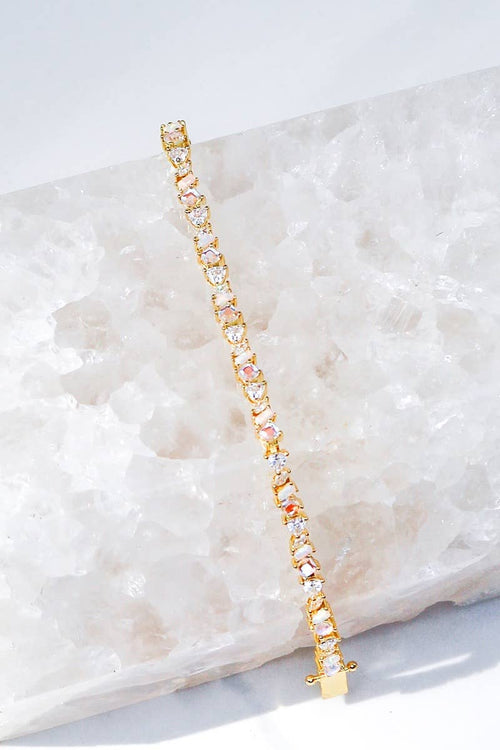 VIENNA BRACELET- PINK OPAL - Red Bird Road