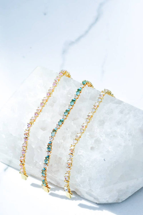 VIENNA BRACELET- PINK OPAL - Red Bird Road