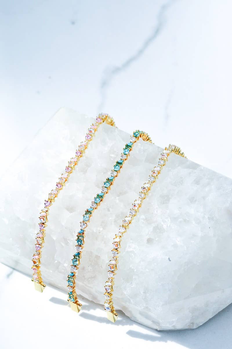 VIENNA BRACELET- PINK OPAL - Red Bird Road