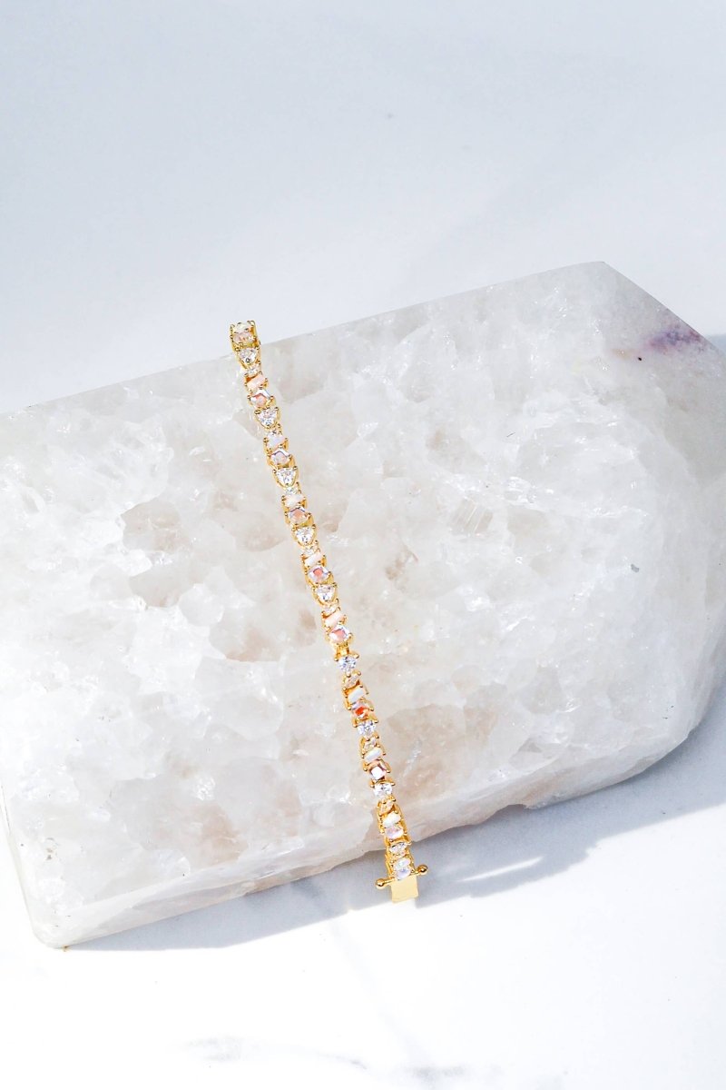 VIENNA BRACELET- PINK OPAL - Red Bird Road