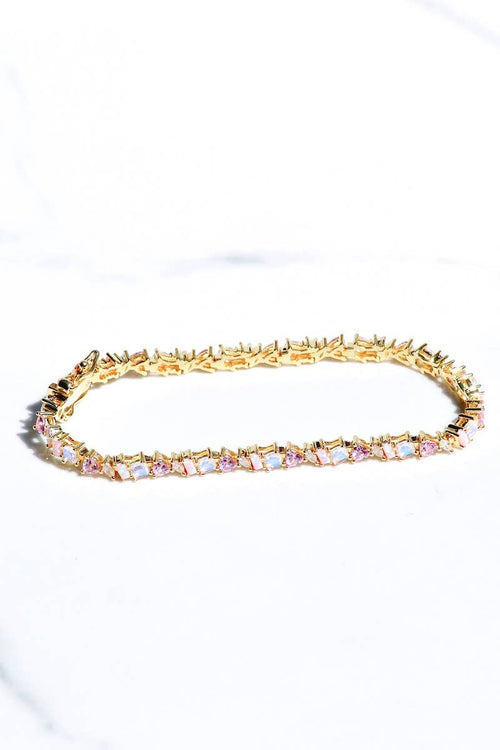 VIENNA BRACELET- PINK OPAL - Red Bird Road
