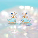 Whale You Be Mine Gold Studs