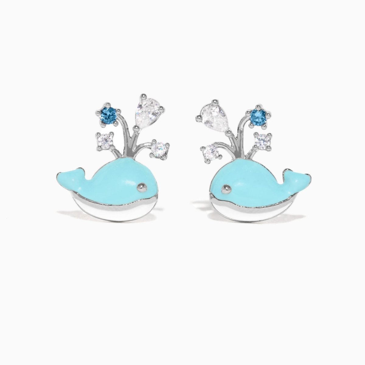 Whale You Be Mine Gold Studs