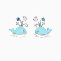 Whale You Be Mine Gold Studs