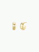 Wide Gold Hoops