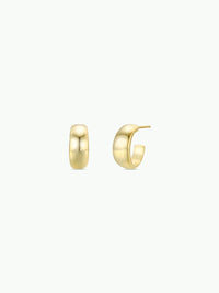 Wide Gold Hoops