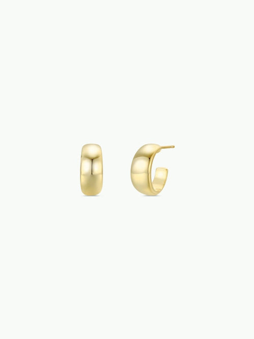 Wide Gold Hoops
