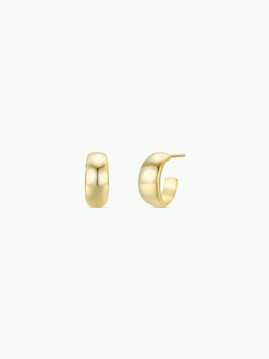 Wide Gold Hoops