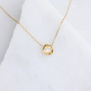 Zircon Geometric Nugget Necklace - Waterproof